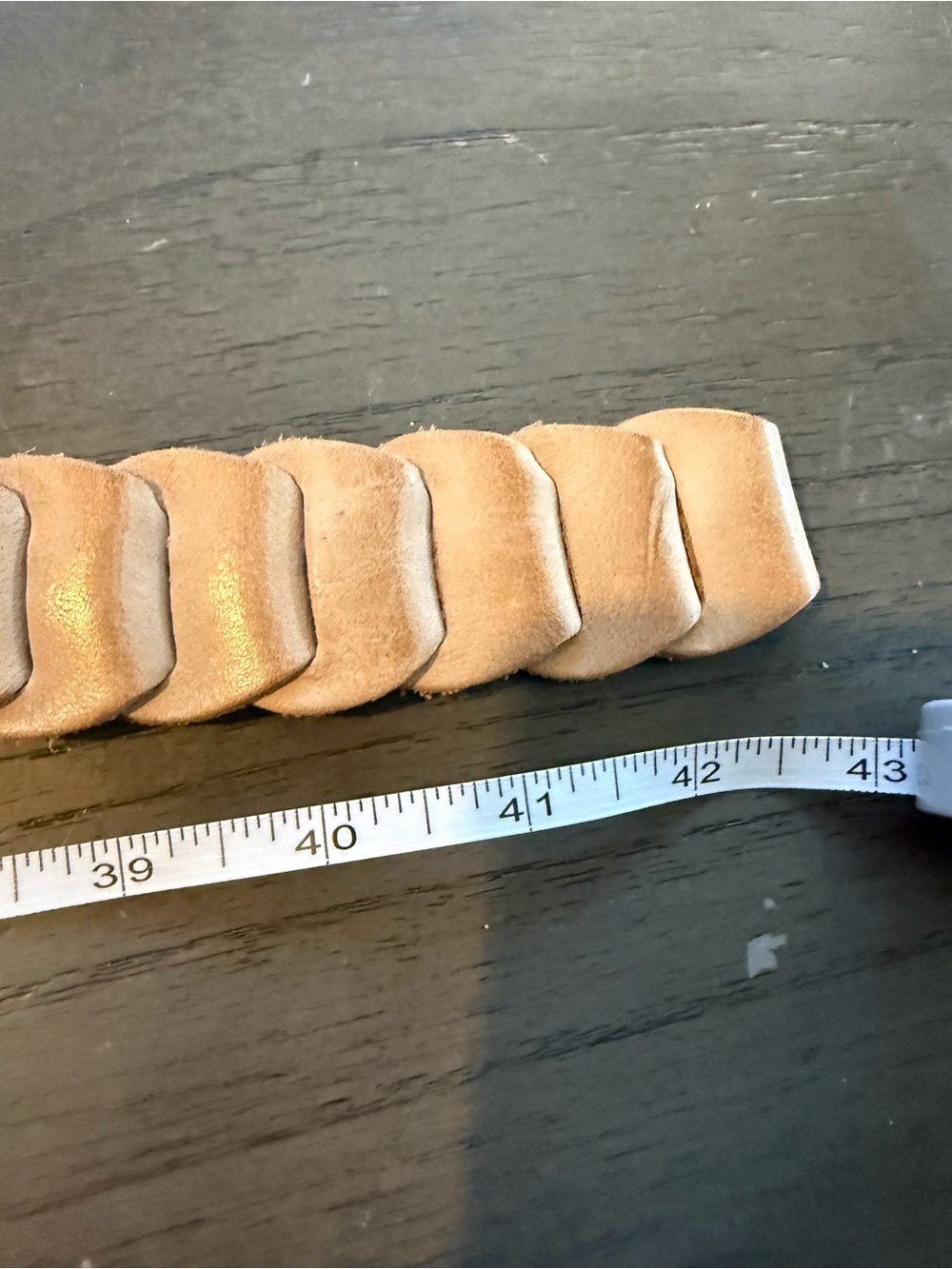 Tan Suede Braided Leather Belt